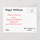 ハッピーホリデー シーズンポストカード (裏面)