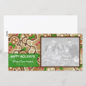 「ハッピーホリデー」ジンジャーパンフォトカード シーズンカード (正面/裏面)