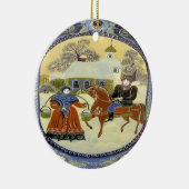 ハッピーホリデー、スカンジナビア教会 セラミックオーナメント (右)