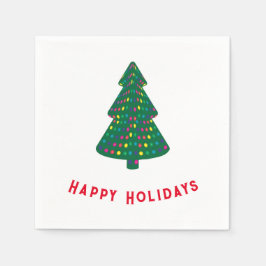 ハッピーホリデー スタンダードカクテルナプキン