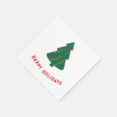 ハッピーホリデー スタンダードカクテルナプキン (角)