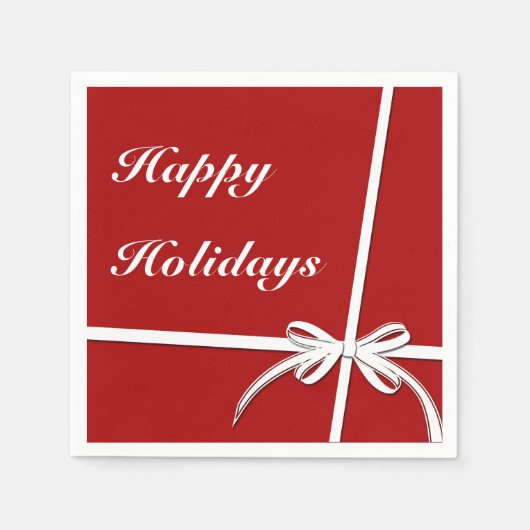 ハッピーホリデー スタンダードカクテルナプキン (正面)