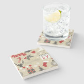 ハッピーホリデー ストーンコースター (横)