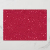 ハッピーホリデー スノー写真 フォイル ホリデーカード 箔シーズンカード (裏面)