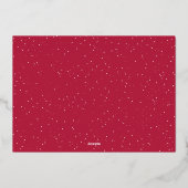 ハッピーホリデー スノー 箔シーズンカード (裏面)