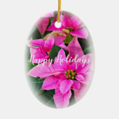 ハッピーホリデー セラミックオーナメント (正面)