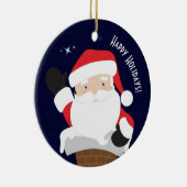 ハッピーホリデー セラミックオーナメント (右)