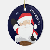 ハッピーホリデー セラミックオーナメント (左)