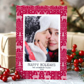 ハッピーホリデー ダサいクリスマススウェーター フォトカード