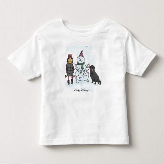 ハッピーホリデー トドラーTシャツ (正面)