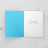 ハッピーホリデー ネクタイとマスクの猫 シーズンカード (内部)