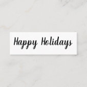 ハッピーホリデー/ハッピーニューイヤーMini名刺 スキニー名刺 (正面)
