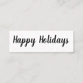 ハッピーホリデー/ハッピーニューイヤーMini名刺 スキニー名刺