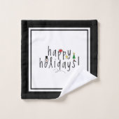 ハッピーホリデー バスタオルセット (ウォッシュタオル)