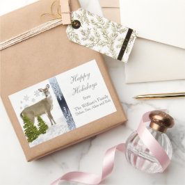 ハッピーホリデー パーソナライズ グリーティング ステッカー