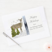 ハッピーホリデー パーソナライズ グリーティング ステッカー (封筒)