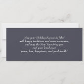 ハッピーホリデー。ファインアートのクリスマスグリーティングカード シーズンカード (裏面)