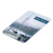 ハッピーホリデー。ファインアートクリスマスプレゼント磁石 マグネット (左側)