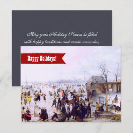ハッピーホリデー。ファインアートクリスマス シーズンポストカード