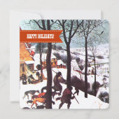 ハッピーホリデー。ファインアート シーズンカード (正面)