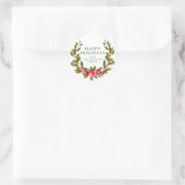 ハッピーホリデー |フェスティバル休日リース ラウンドシール (バッグ)