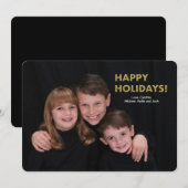 ハッピーホリデー フォトカード シーズンカード (正面/裏面)