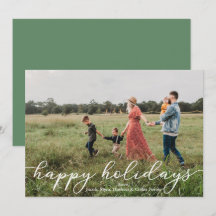 ハッピーホリデー フォトカード スクリプト付き