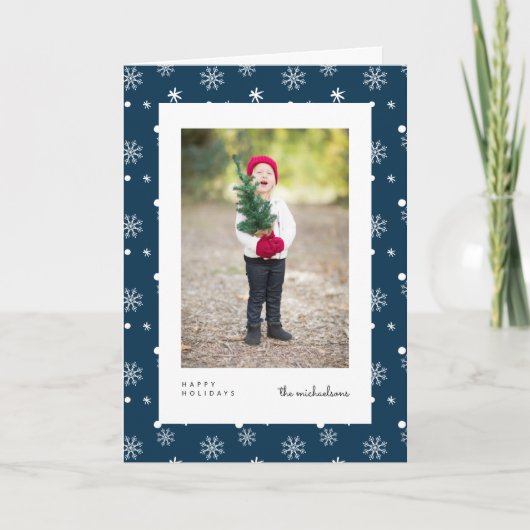 ハッピーホリデー |フォトホリデーカードの追加 シーズンカード (正面)