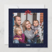 ハッピーホリデー フォトリース カード (裏面)