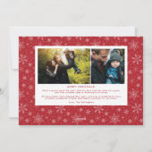 ハッピーホリデー フルブリード フォト ホリデー カード (裏面)