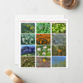 ハッピーホリデー＆ブルーミングニューイヤー！ ノートカード (正面/裏面インサイチュ)