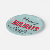 ハッピーホリデー ペーパープレート (アングル)