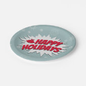 ハッピーホリデー ペーパープレート (アングル)