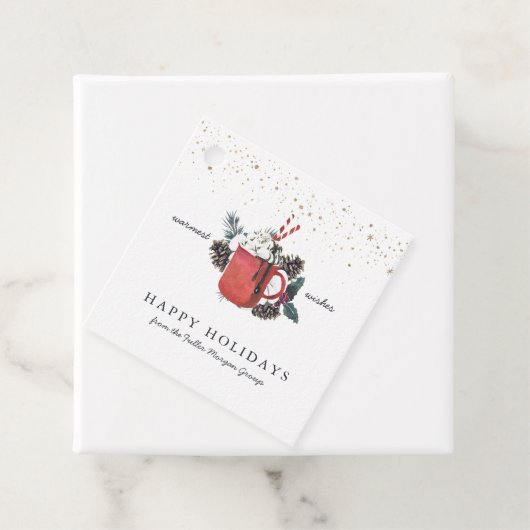 ハッピーホリデー |ホックラシックトチョコレートクリスマス フェイバータグ (インサイチュ)