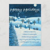 ハッピーホリデー ポストカード (正面)