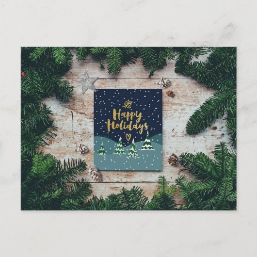 ハッピーホリデー ポストカード (正面)