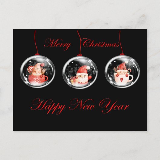 ハッピーホリデー ポストカード (正面)