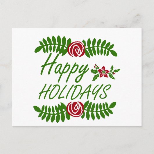 ハッピーホリデー ポストカード (正面)