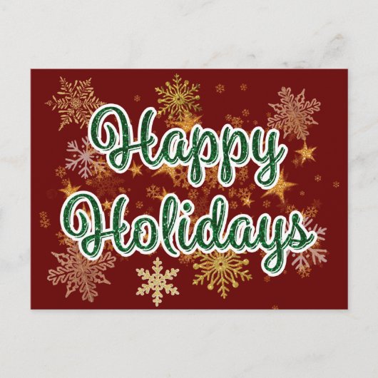 ハッピーホリデー ポストカード (正面)