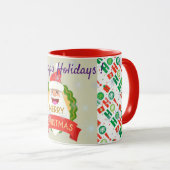 ハッピーホリデー マグカップ (正面右)