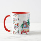 ハッピーホリデー マグカップ (左)