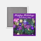 ハッピーホリデー_ マグネット (正面/裏面)