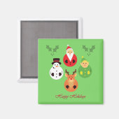 ハッピーホリデー！ マグネット (正面/裏面)