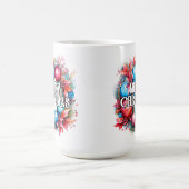 ハッピーホリデー |メリークリスマス コーヒーマグカップ (中央)