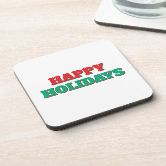 ハッピーホリデー メリークリスマス ホリデーシーズン コースター (左側)