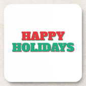 ハッピーホリデー メリークリスマス ホリデーシーズン コースター (正面)