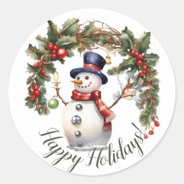 ハッピーホリデー！ ラウンドシール