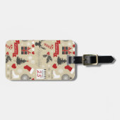 ハッピーホリデー ラゲッジタグ (正面横)