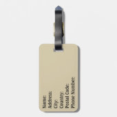 ハッピーホリデー ラゲッジタグ (裏面縦)