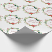 ハッピーホリデー ラッピングペーパー (角)
